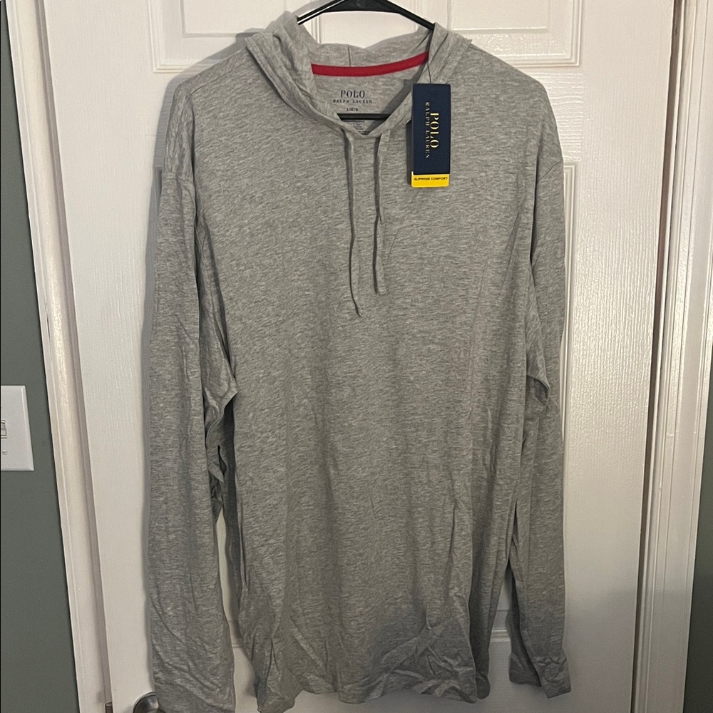 Polo by Ralph Lauren Light Gray Men's Sleepwear Hoodie